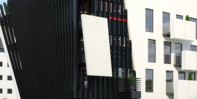 balkon typu żyleta Skrzydła Zach. / razor type balcony of the East Wing.