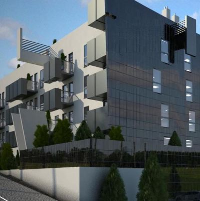 ZENGA Strommer - narożnik pn.-zach. & firmowy balkon typu szczęka / north-west elevation & trademark balcony jaw type.