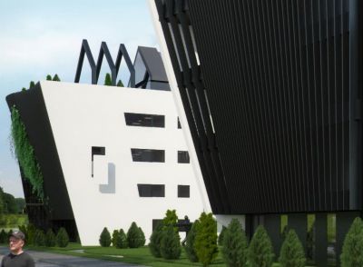 ZENGA Strommer - chowane tarasy Wschodniego i Zach. Skrzydła / west & east Wings covered terraces.