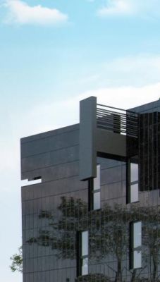 ZENGA Strommer - detal: firmowy balkon typu szczęka / detail: trademark balcony jaw type.