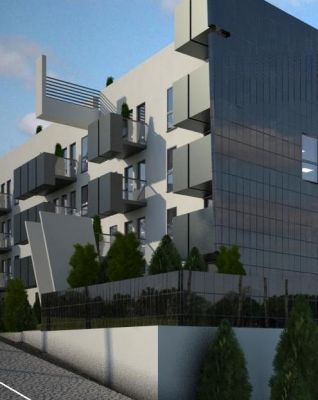 elewacja północna / north elevation & trademark balcony jaw type.