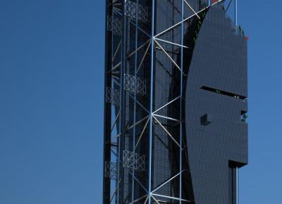 ZENGA HooZAR - detal: wiszące ogrody na tarasach  apartamentowych kondygnacji 72-84 / details: the hanging gardens on apartmens top floors 72-84.