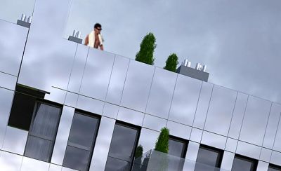 detal elewacji frontowej / frontal elevation details.