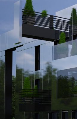 detal: balkony elewacji frontowej / detail: the frontal balconies.