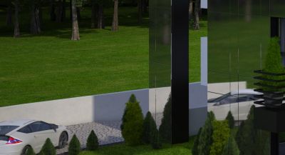 zjazd do hali garażowej / garrage hall approaching. 