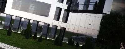 fragment elewacji frontowej / frontal elevation.