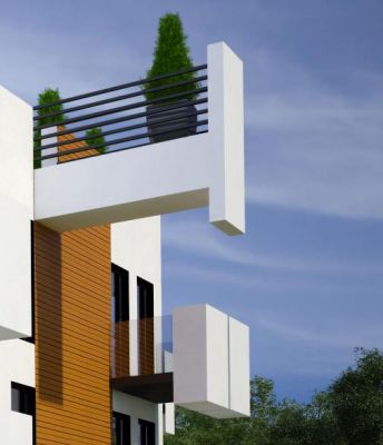 detal: balkon poludniowy / detail: south balcony.