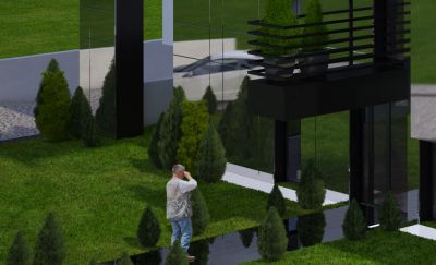 podejście do wejścia / approaching the entrance.