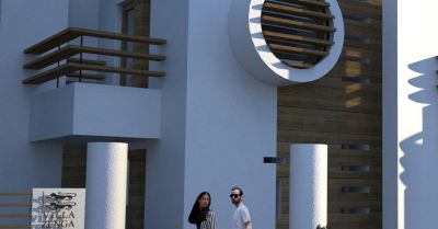 Villa ZENGA - detale głównej elewacji / main elevation details.