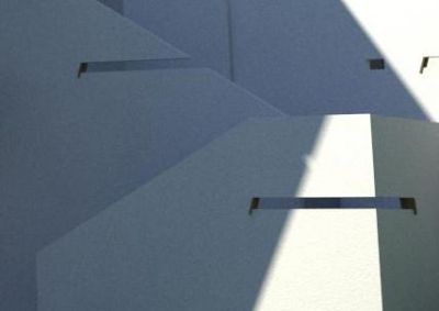 Villa ZENGA - detal: przenikające się balustrady / self sinking balustrades detail.