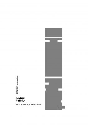 Płaszcz zewnętrzny modelu posągu - wschodni / East elevation masks icon