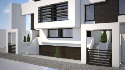 Budynek początkowy Zenga Park z charakterystyczną kubistyczną kolumną wjazdową / First house of Zenga Park with characteristical cubist column at the entrance.