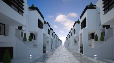 Nostalgiczna uliczka w stylu hanzeatyckiego Starego Gdańska / Nostalgic old hanza style street of Zenga Park.