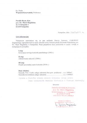 Referencje / the recommendation.